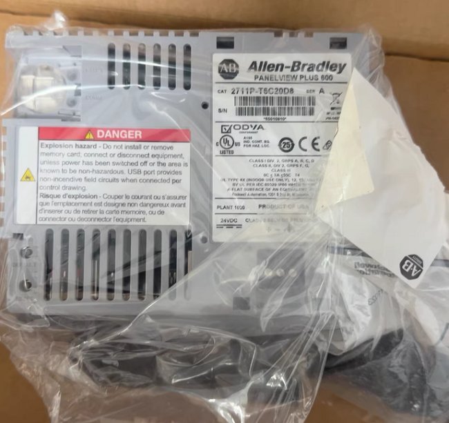 Allen Bradley 2711P-T6C20D8 PanelView Plus 6 HMI Touchscreen