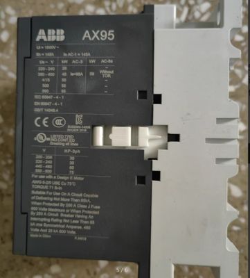 ABB AX95-30 AC Contactor - 20A 3-Pole Motor Control
